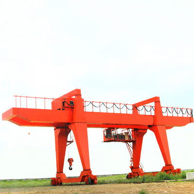 550KN डबल गिडर गैन्ट्री क्रेन टॉप रनिंग बॉक्स फ्रेम ट्रॉली के साथ